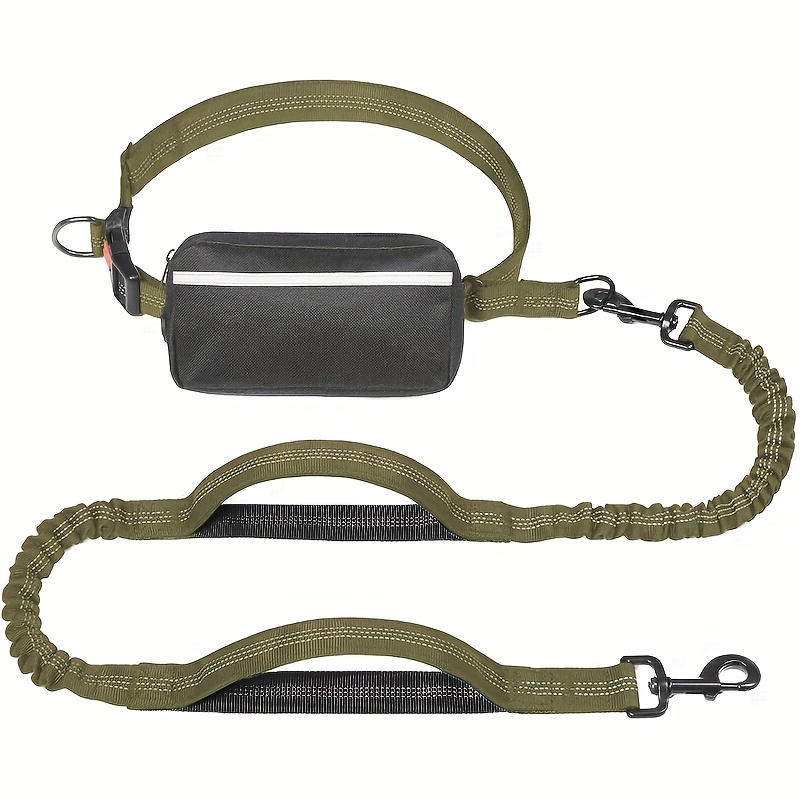 Portable Reflective Dog Leash with Waist Bag
