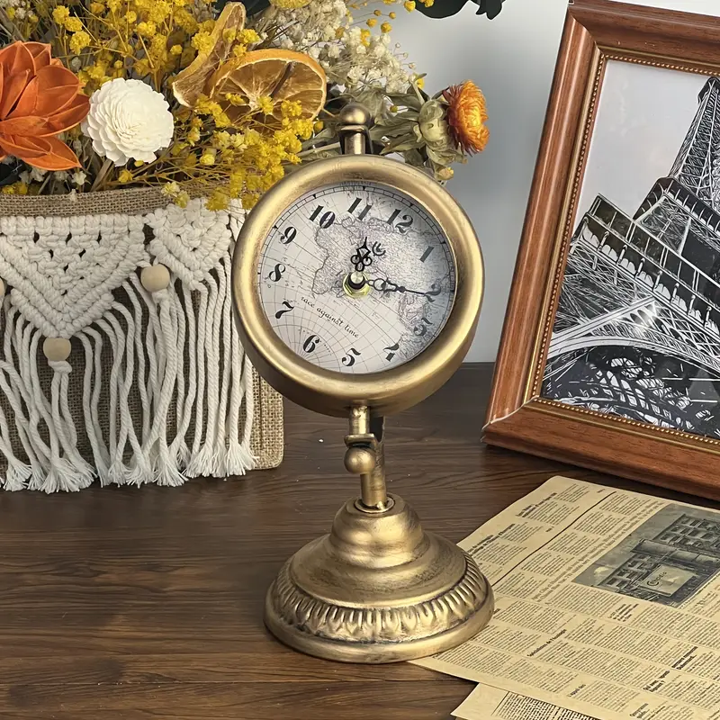 Orologio Flip Digitale Retro - Da Tavolo, Bianco, Design Vintage, Silenzioso - Foto 3