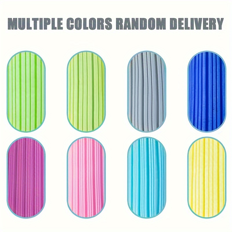 TEMU 1pc/3pcs/6pcs Mixed Color Kitchen Cleaning Sponge Brush Car Sponge Scouring Cloth Glass Wiper Random Color