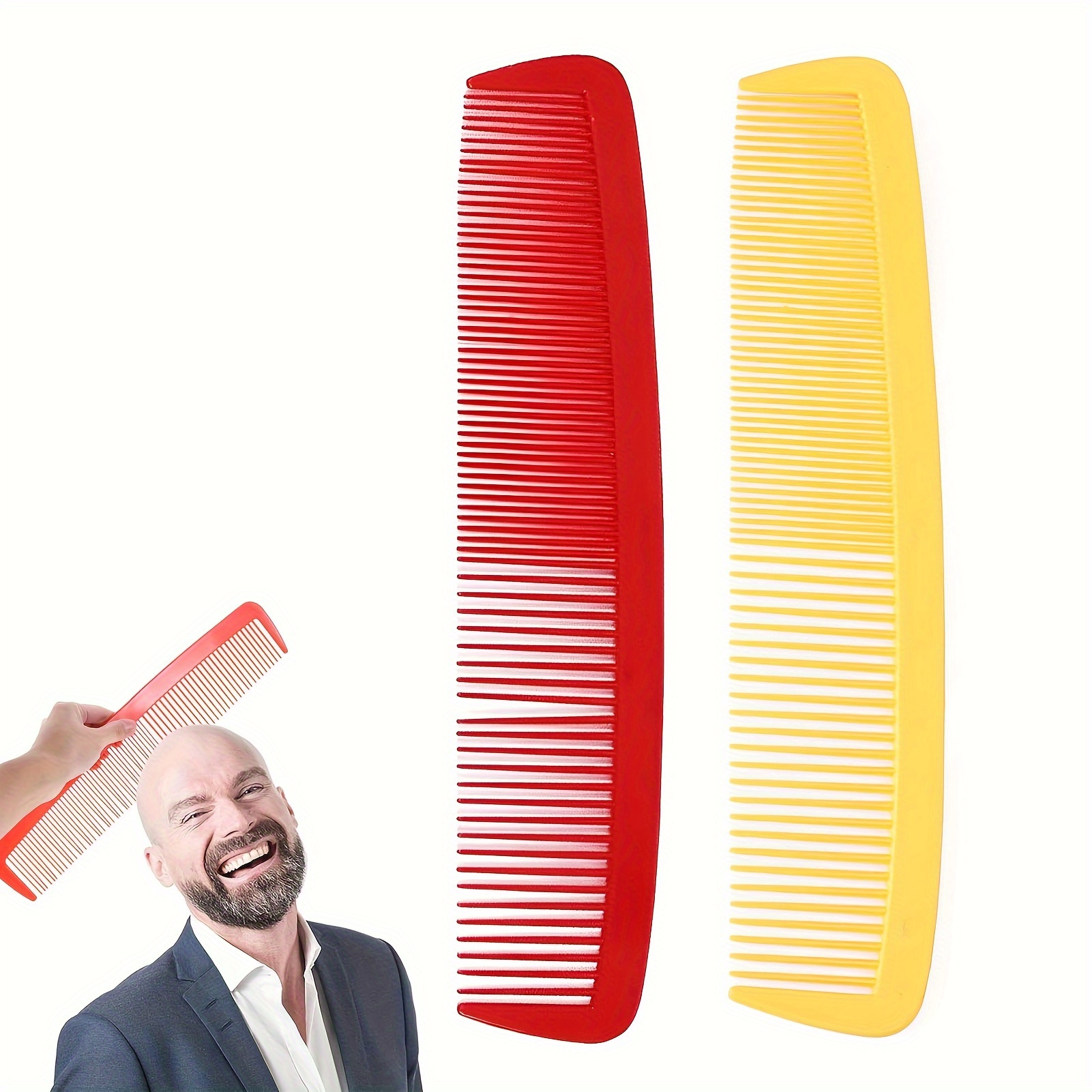 

Giant Wide-tooth Comb For Normal Hair - Durable Plastic Bristle, Abs Handle - Fun Novelty Hair Styling Tool For Dress Up And Makeup