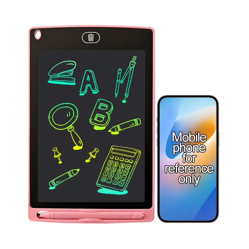 La tableta de escritura LCD está disponible en tamaños de 6.5, 8.5, 12 y 40.64 cm, atendiendo a diversas necesidades. Permite borrar fácilmente con un clic los garabatos, lo que permite la creatividad en el dibujo, cálculos, notas y borradores. - Imagen 5