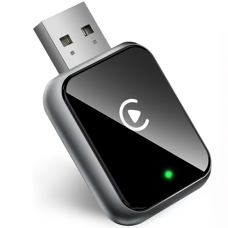 TEMU Carplay Wireless Adapter Compatible With - Wired To Adapter For Iphone (2026 Upgraded), Fast No Delay Mini Size With Usb To Type C Adapter,