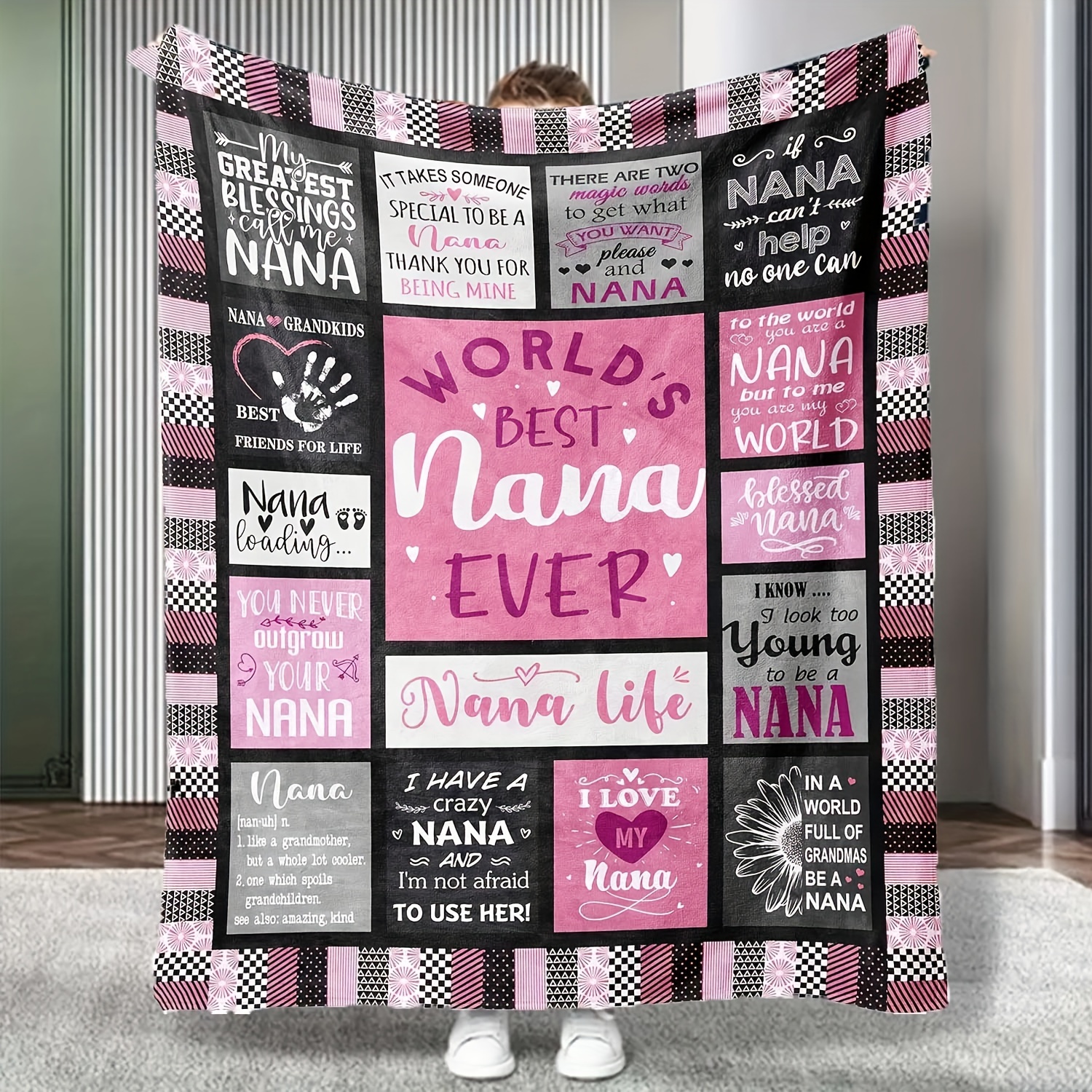 Grandma Gifts Blanket 60’’x50’’, Best Gifts for Grandma, Great Grandma  Birthday Gifts, Grandma Gifts from Grandchildren, Gigi Gifts for Grandma,  Nana