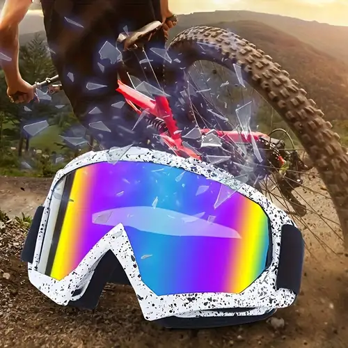 Windproof Snowboard Goggles Anti UV Occhiali Da Moto - Temu Italy