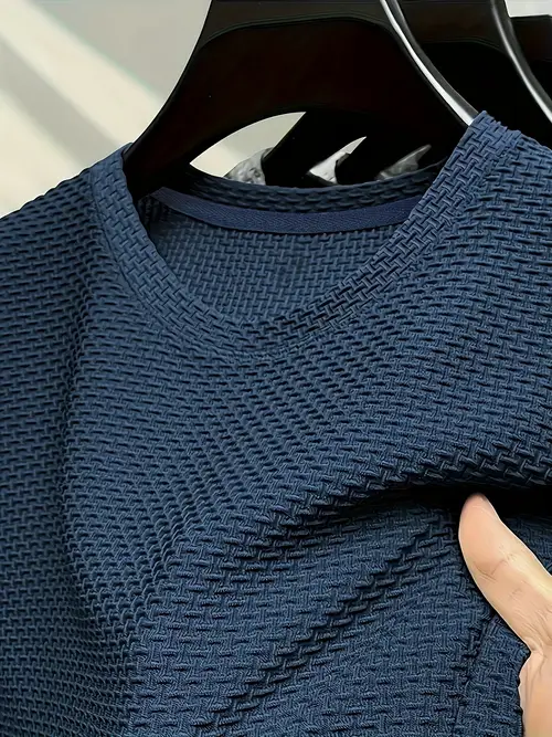 mens quick dry breathable summer t shirt geometric pattern casual short sleeve tee lightweight stretch fabric for outdoor activities machine washable summer t shirts sweatshirt classic round neck nontransparent material