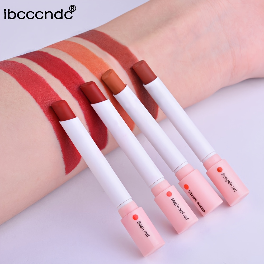 8pcs lakerain matte lipsticks   design 2 boxes containing 4 lipsticks each high   matte end effortless application valentines day and birthday gift Product details 6