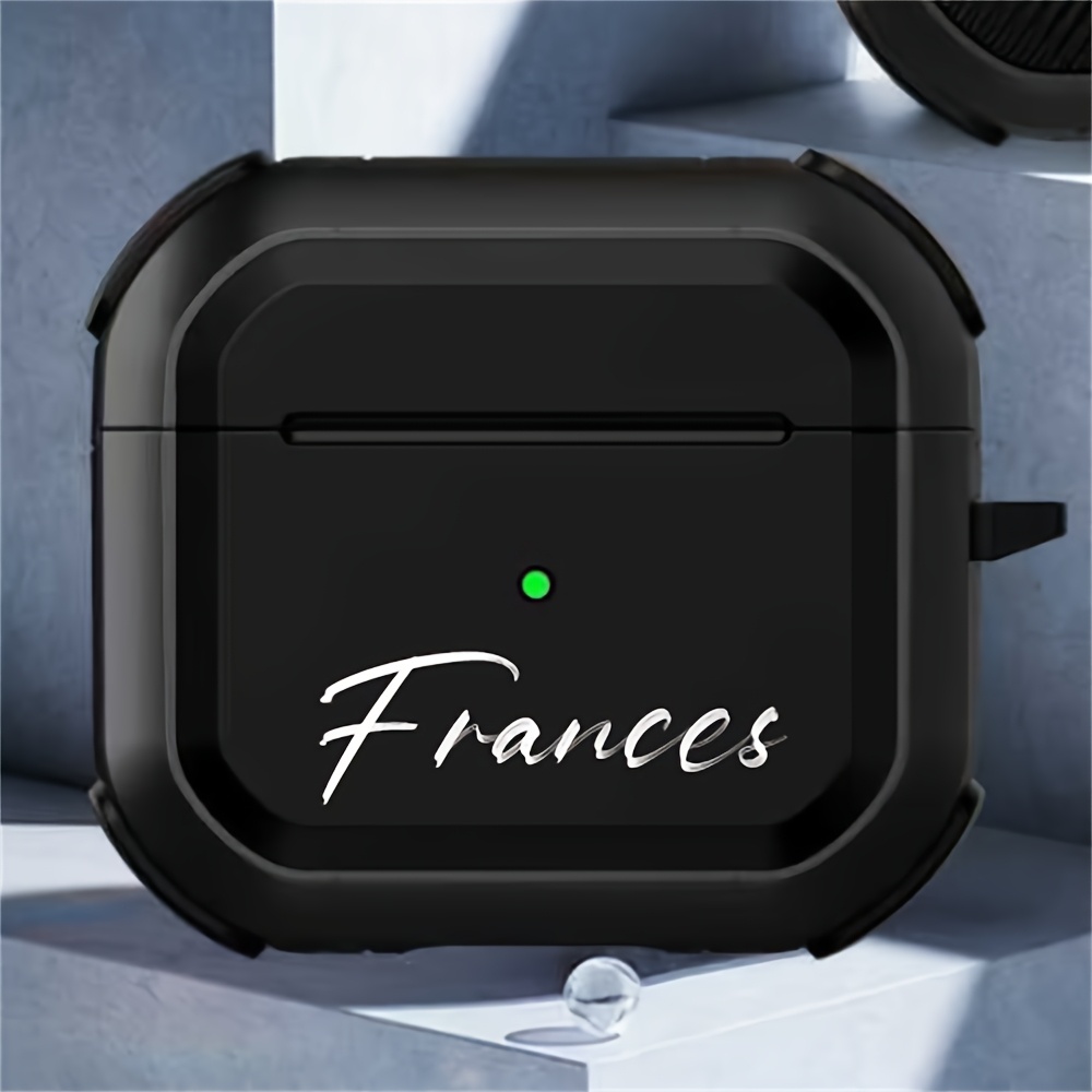 TEMU Personalized Initials Custom Name Pattern Earphone Case For Airpods 1 2 3 4 Pro 2 Protective Cover