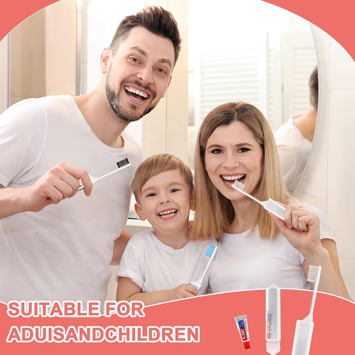 12pcs Portable Folding Toothbrush Set with Soft Bristles and Toothpaste