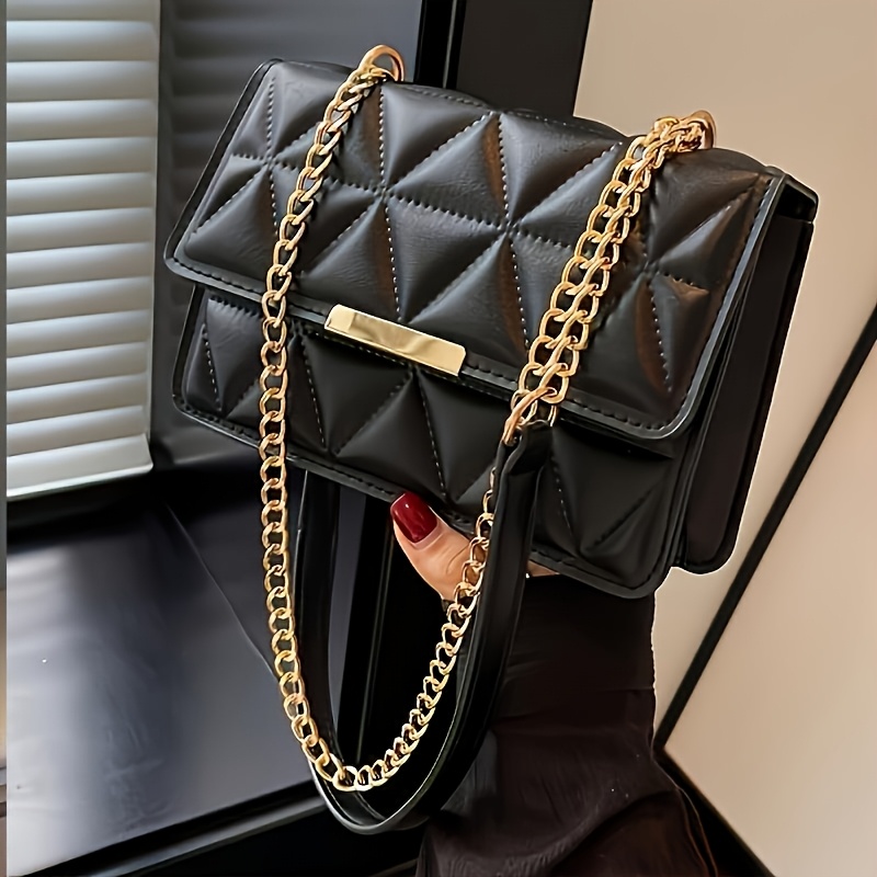 Elegant Quilted Mini Chain Shoulder Bag
