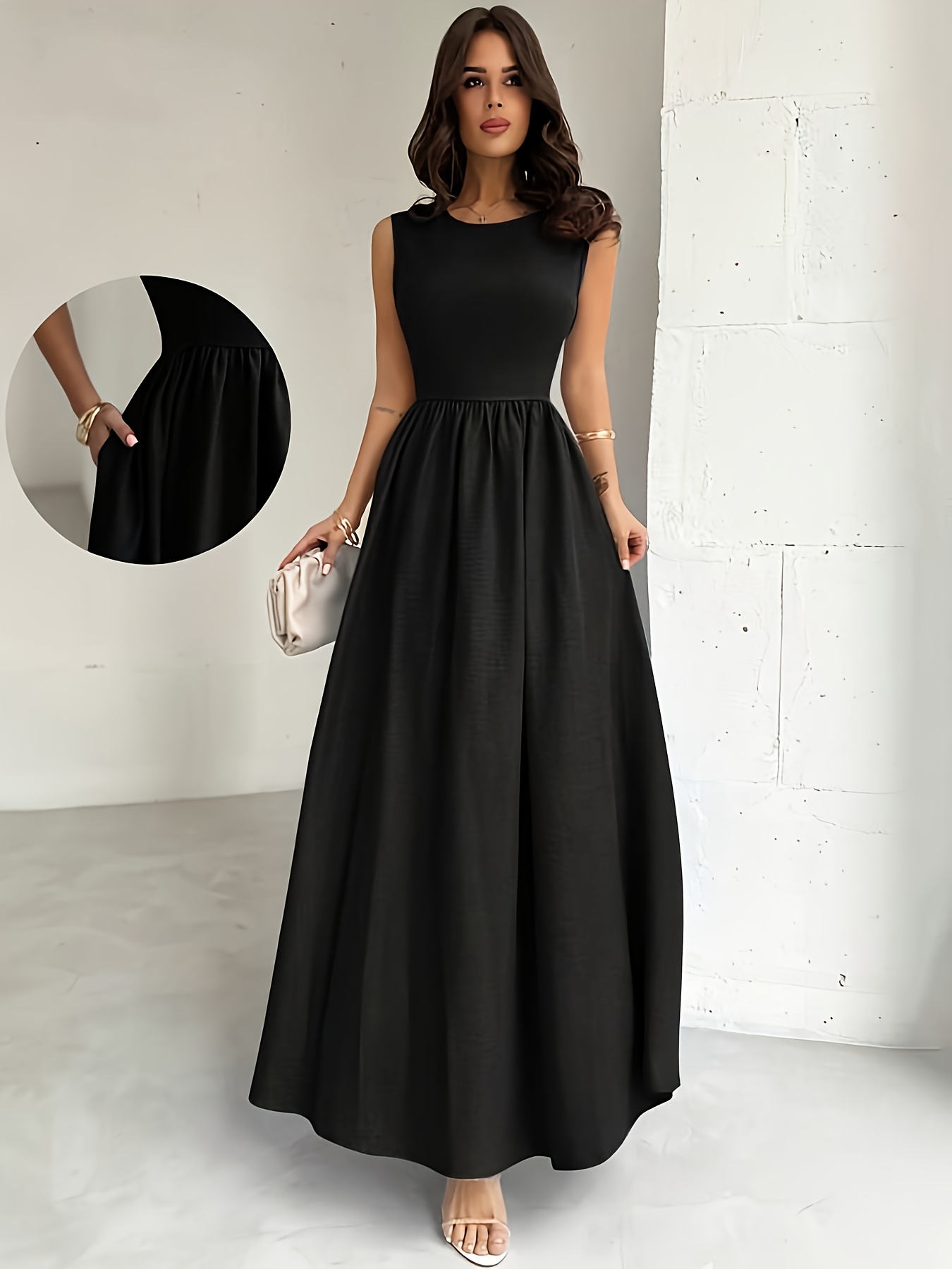 green emerald velvet dress Black Dress for Women Fall Work Dresses Vintage 1950s Dress Church Midi  Dresses Business Casual Outfits Small at Amazon Women's Clothing store