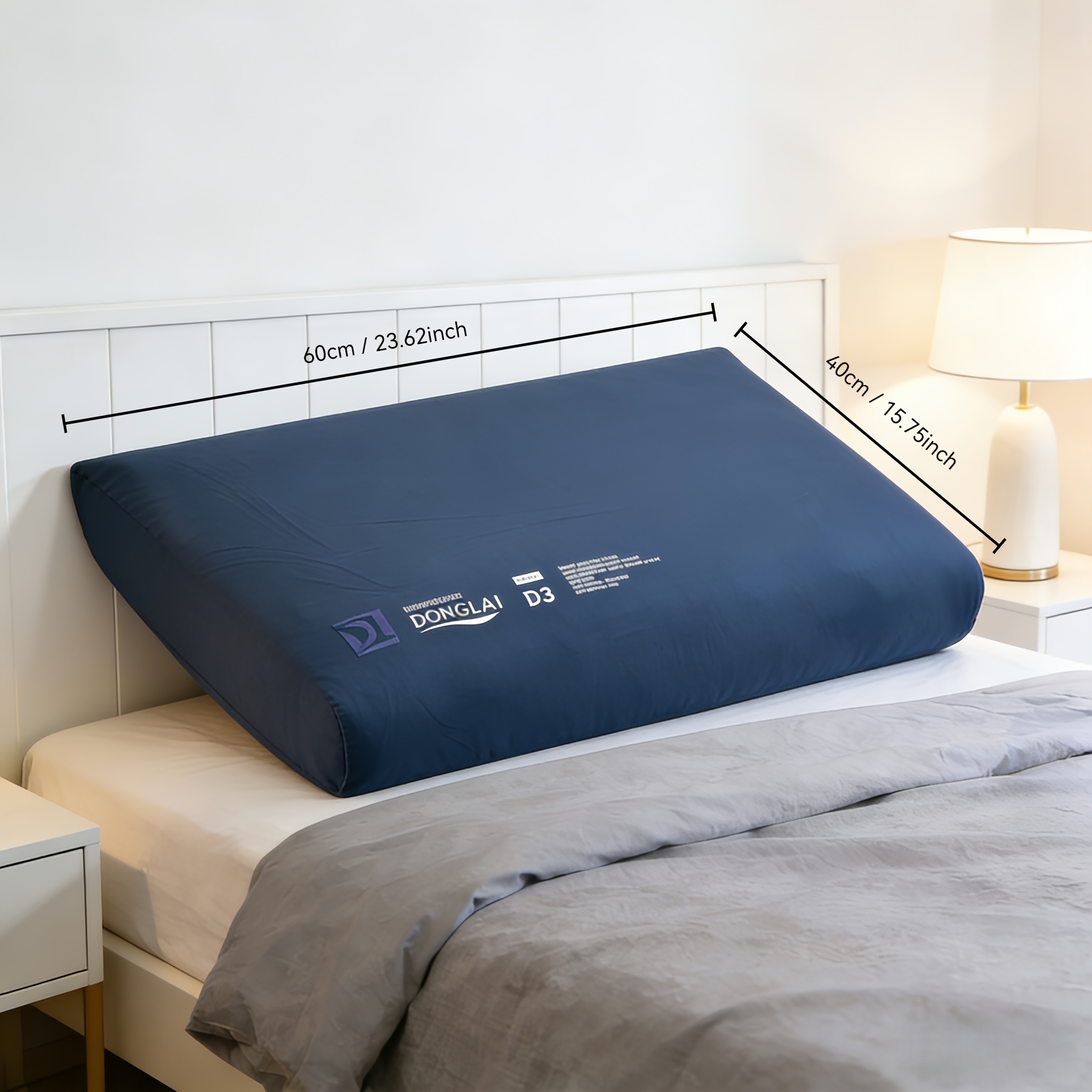 1pc Thickened, Cooling Pillow, Slow-rebound Cervical Spine Care Pillow, Size: 60*40*10cm, Comfortable and Breathable for Extended Sleep at Home, Suitable for All Seasons, and Ideal for Student Dormitories, Bedrooms, and Many Other Places.