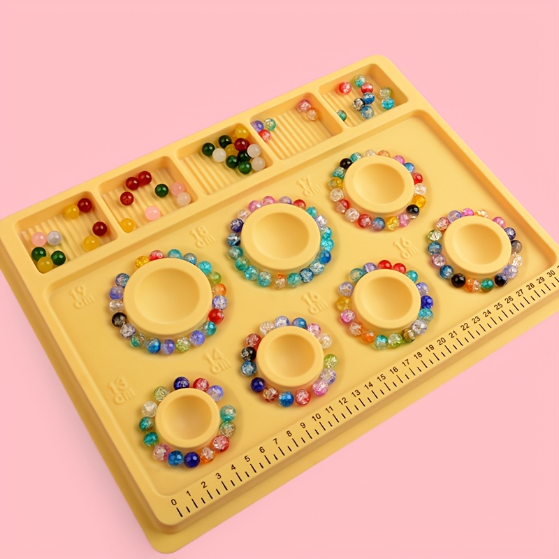 TEMU Plateau Cercle pour de Bracelet, Plateau de Présentation à Échelle de Mesure pour de Bijoux et Bracelet DIY