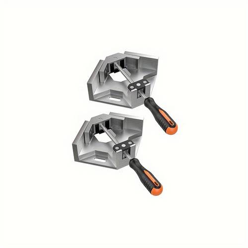 angle clamp 2 pieces single handle 90 aluminum golden angle clamp adjustable swing clamp for woodworking woodworking tool frame support a gift for husband or father