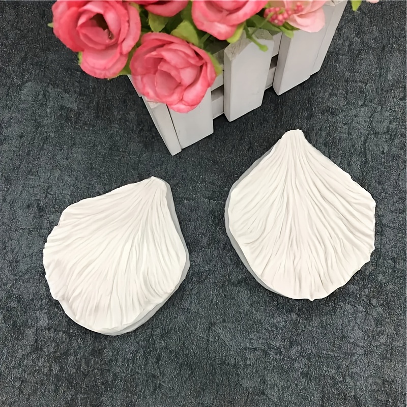 

2pcs/set Peony Flower Shaped Silicone Mold Set, Realistic Petal Molds Diy Candle Silicone Mold, Craft Mold For Decoration