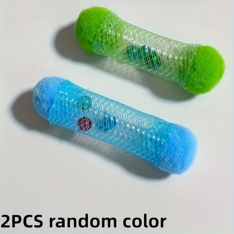 2pcs Random Toy - Plastic Braided Spring Tube - Multicolor, Interactive Pet Toy, Soft Lightweight Cat Play Hose, Suitable For All Cats For Indoor Play
