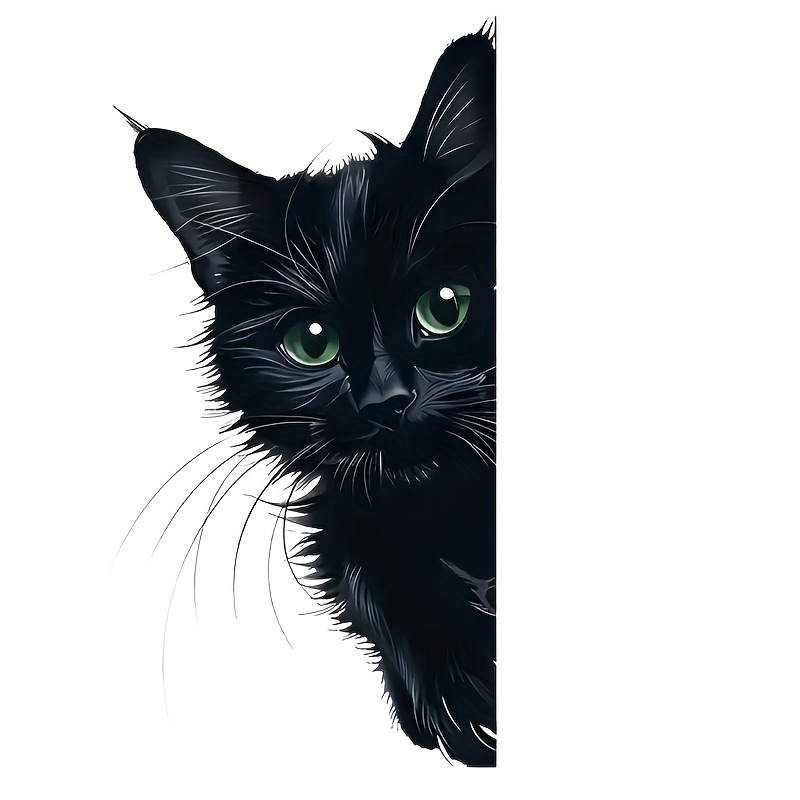 

Black Cat Eye Vinyl Sticker - Resistant For Cars, Trucks, Suvs, Laptops, Walls & More (1pc)