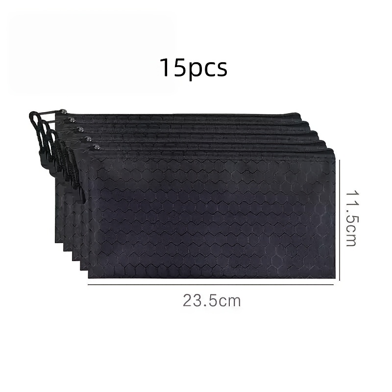 TEMU Custom Pattern Makeup Bag With Customizable Logo, 15pcs Pencil Cases With Random Zipper Head, Suitable For Makeup, , Aesthetic And Durable,