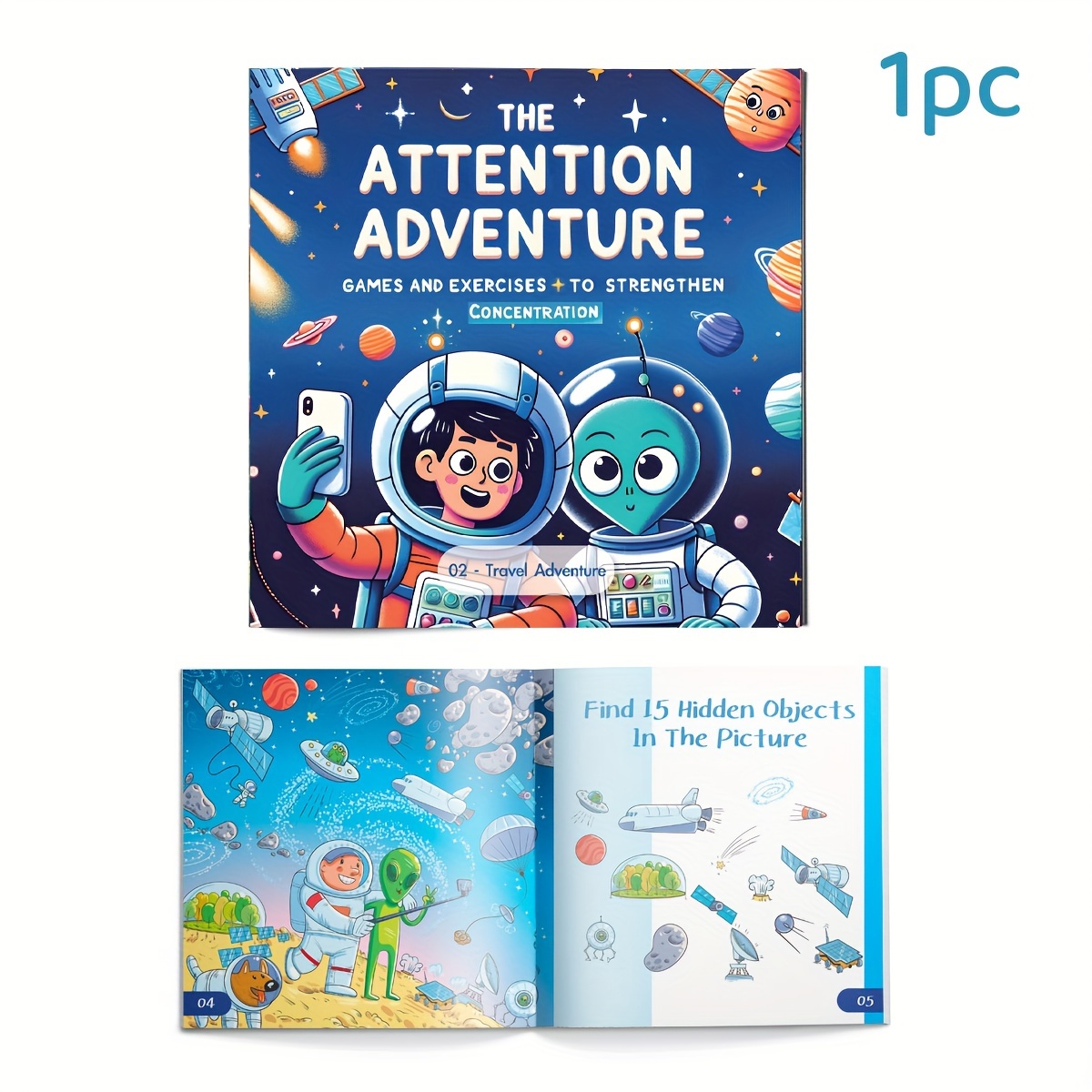 Image of 1pc Travel Adventure For Kids Enhance Your Child's Concentration And Mindfulness Interactive Mini Stories Through Games And Exercises