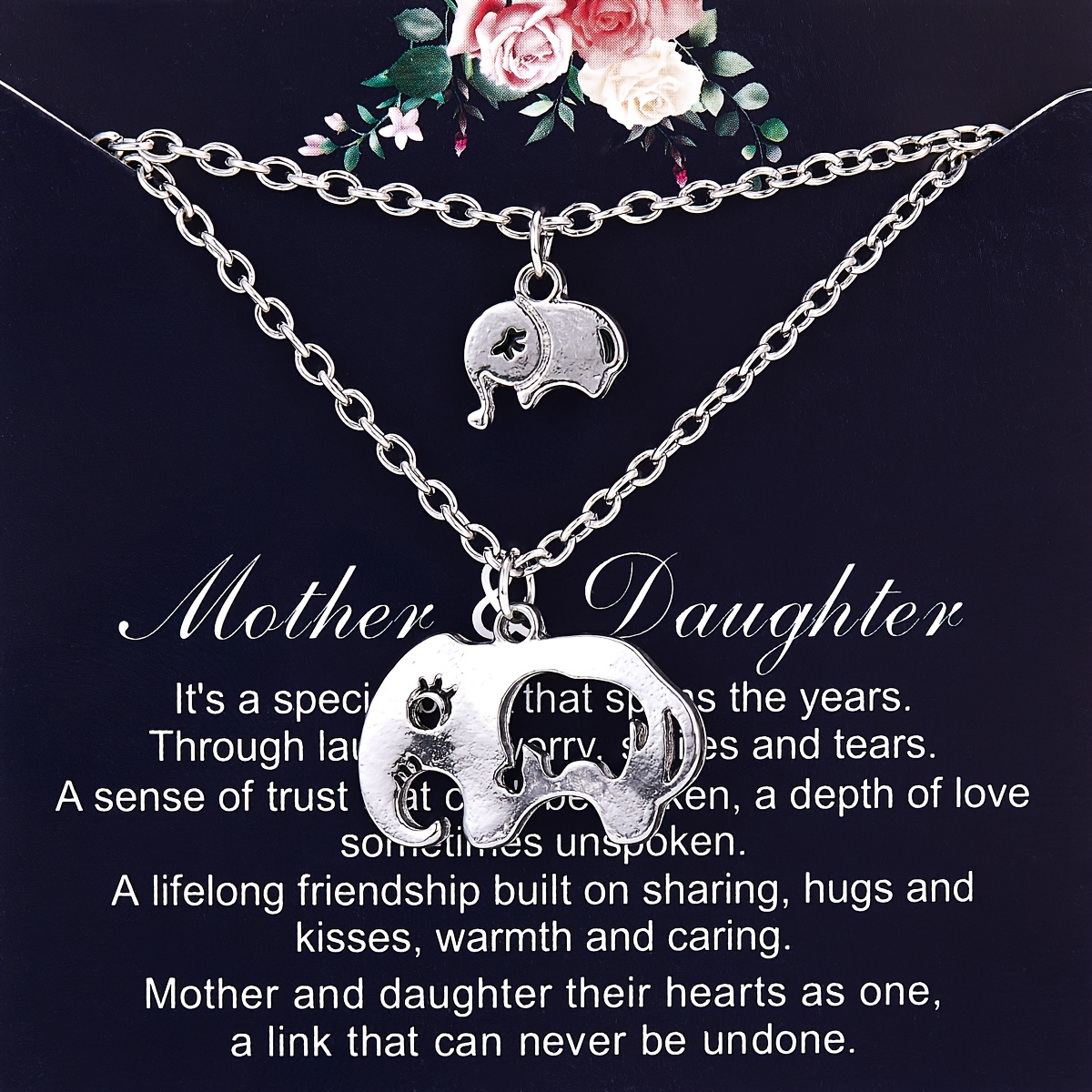 creative cute elephant pendant necklaces decorative Temu Oman