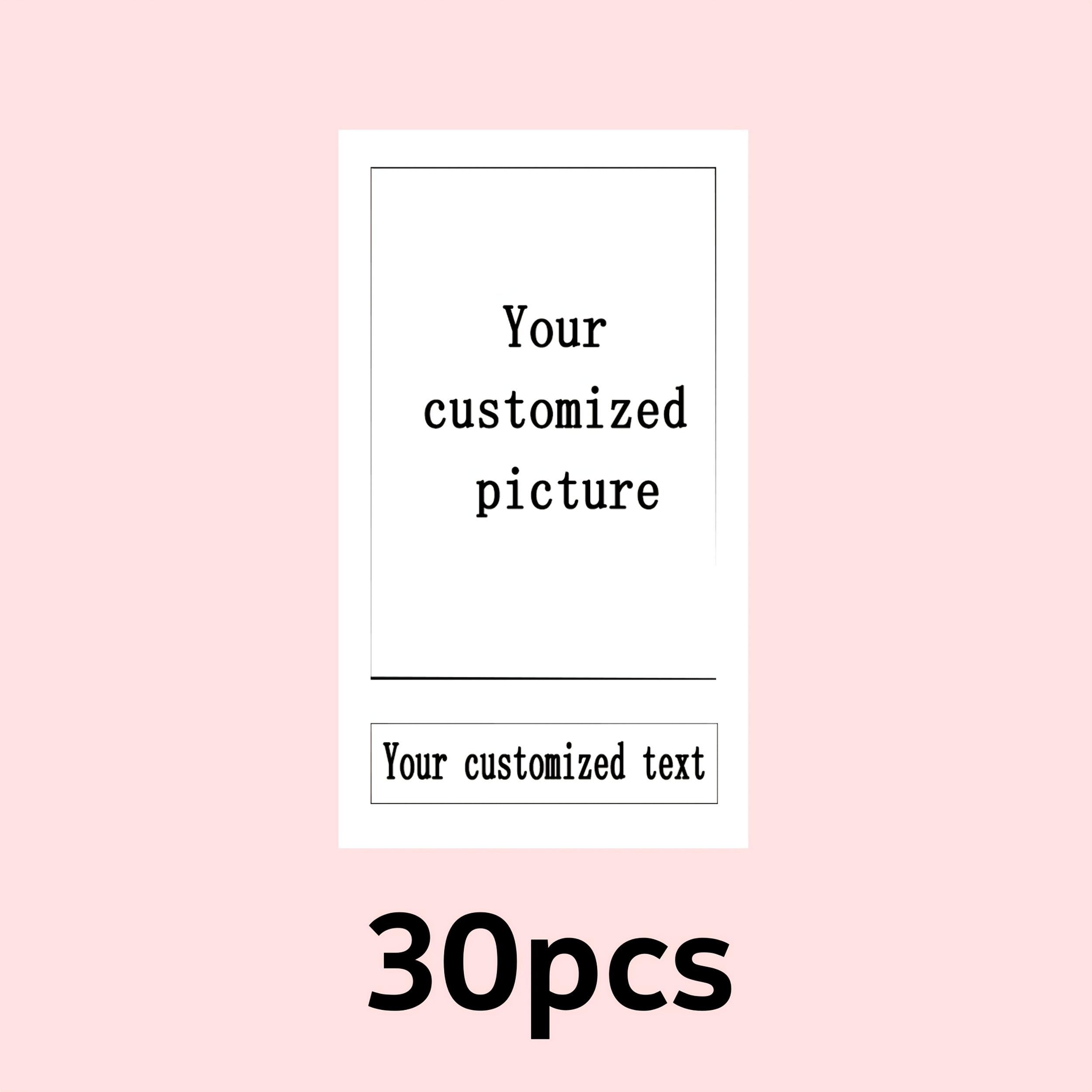 E-shop Personalisierte Foto-Text Party Aufkleber, Hochwertiges Selbstklebe-Material, Personalisierte Plastikbecher mit Vintage-Jahr Fotoaufkleber