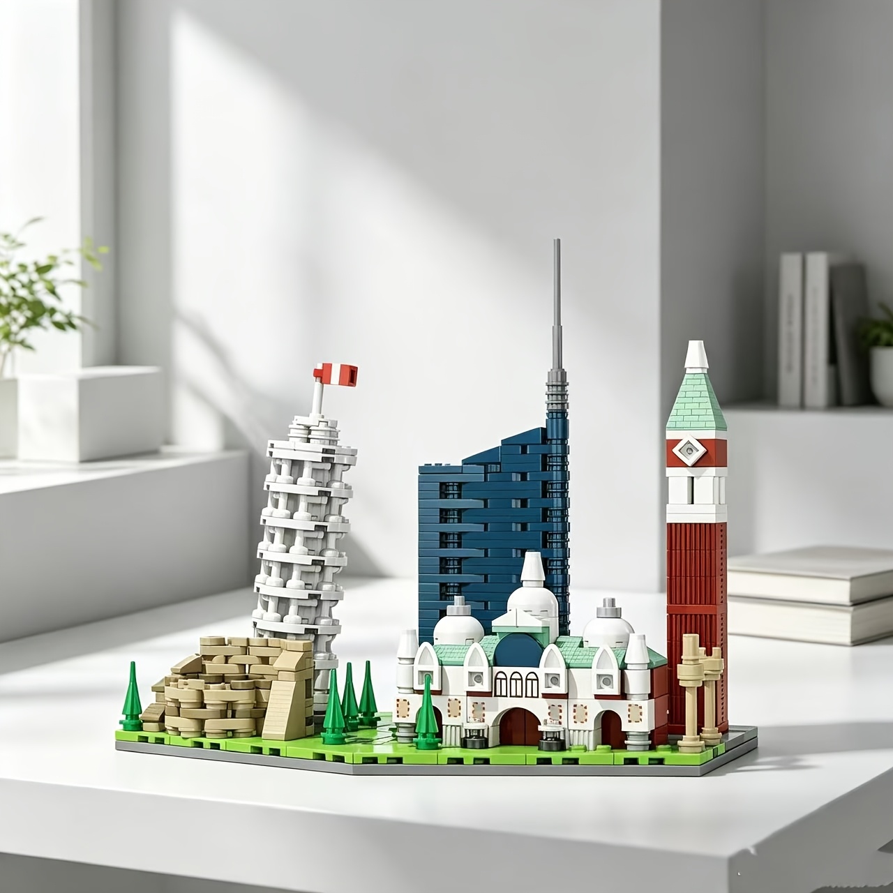 World City Skyline Building Block Model