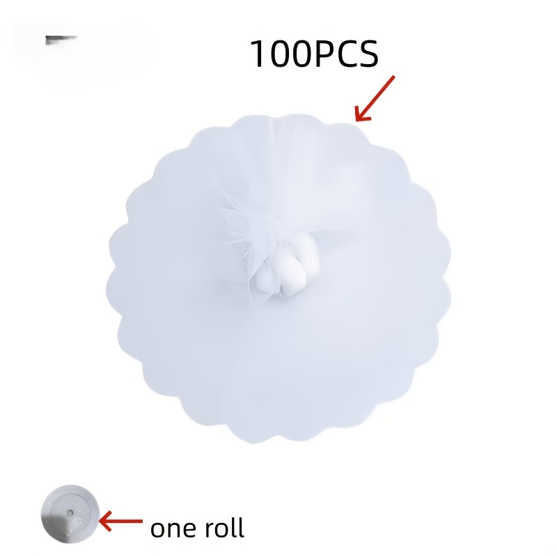 TEMU 2026 Organza Tulle Round Candy Bags 50/100/200pcs Set, 9.25 Inch Round Organza Bags For Jewelry, Small Gift Bags, Christmas Wedding Party Favor