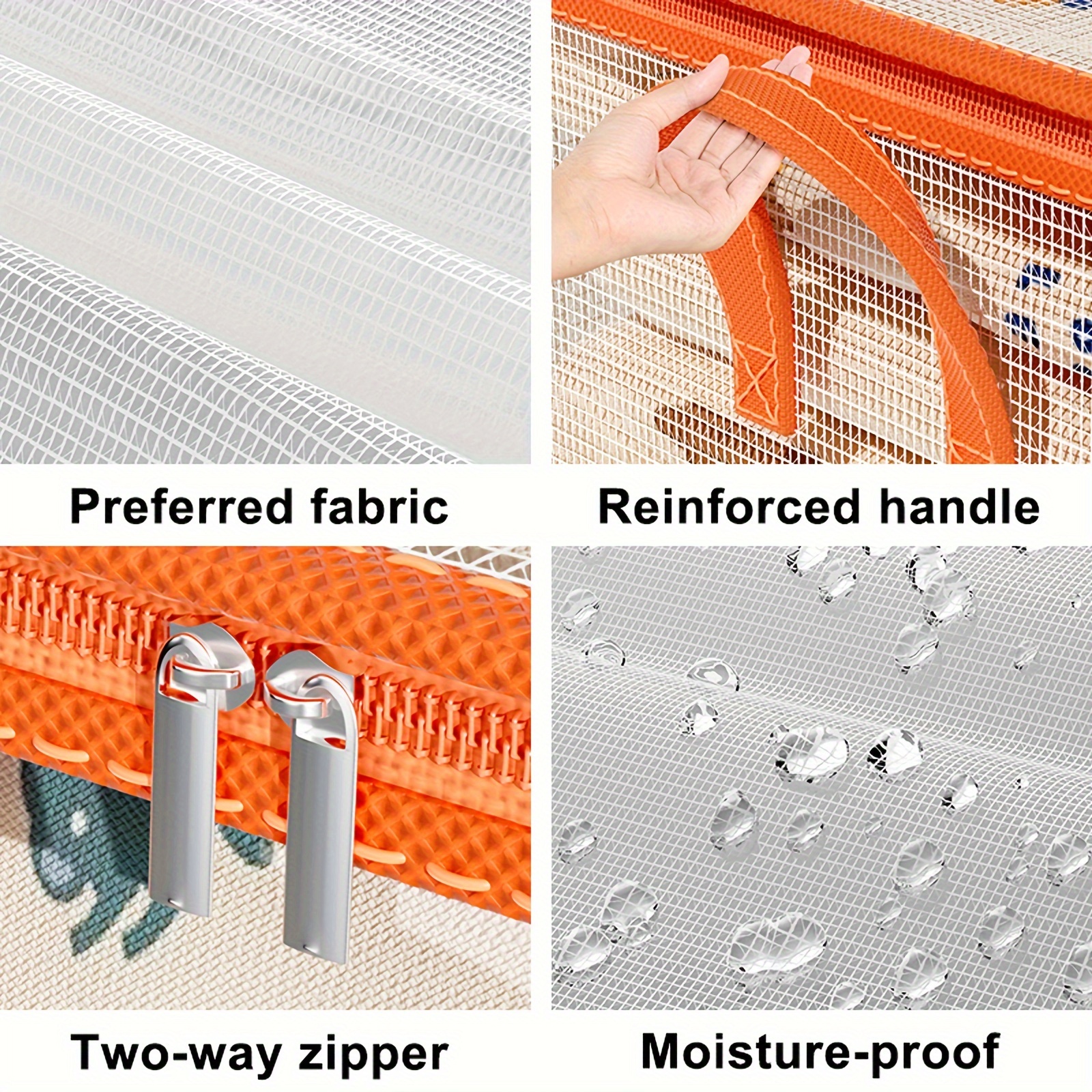 Extra Large Vertical Storage Bag with Reinforced Handles