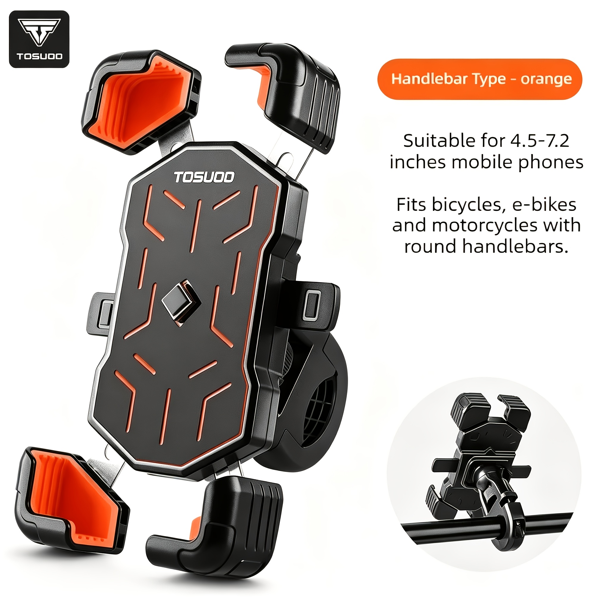 TEMU TOSUOD 1pc/2pcs Support de téléphone portable à induction automatique, ouverture et fermeture, réglage multi-angle, serrage stable, convient à