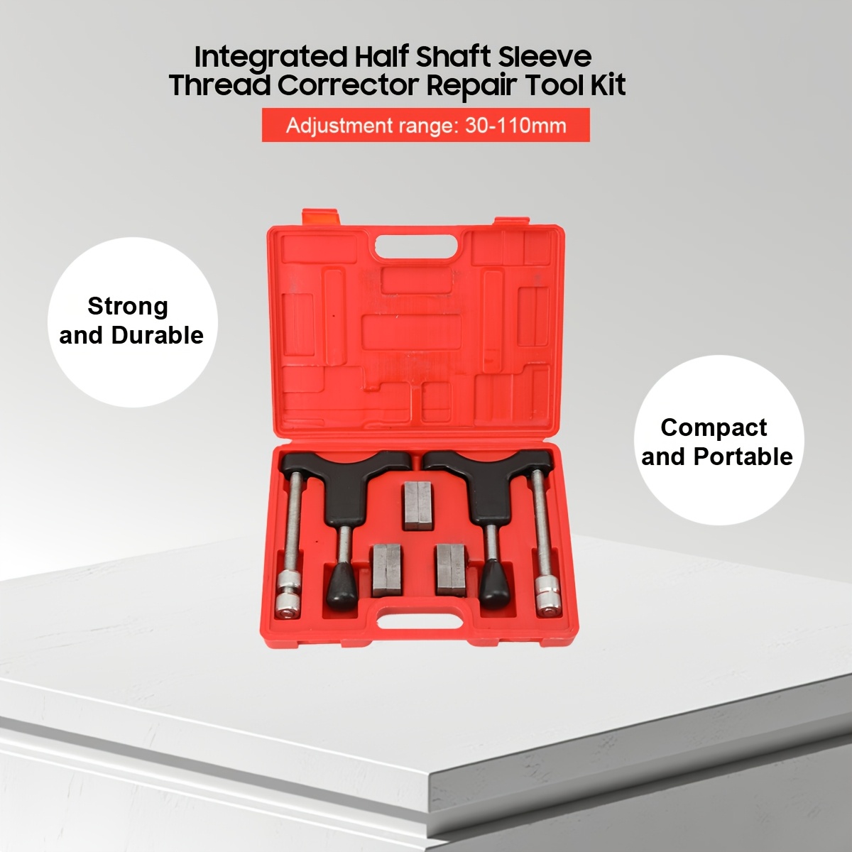 Integrated Half Shaft Sleeve Thread Corrector Repair Tool Kit D9T9