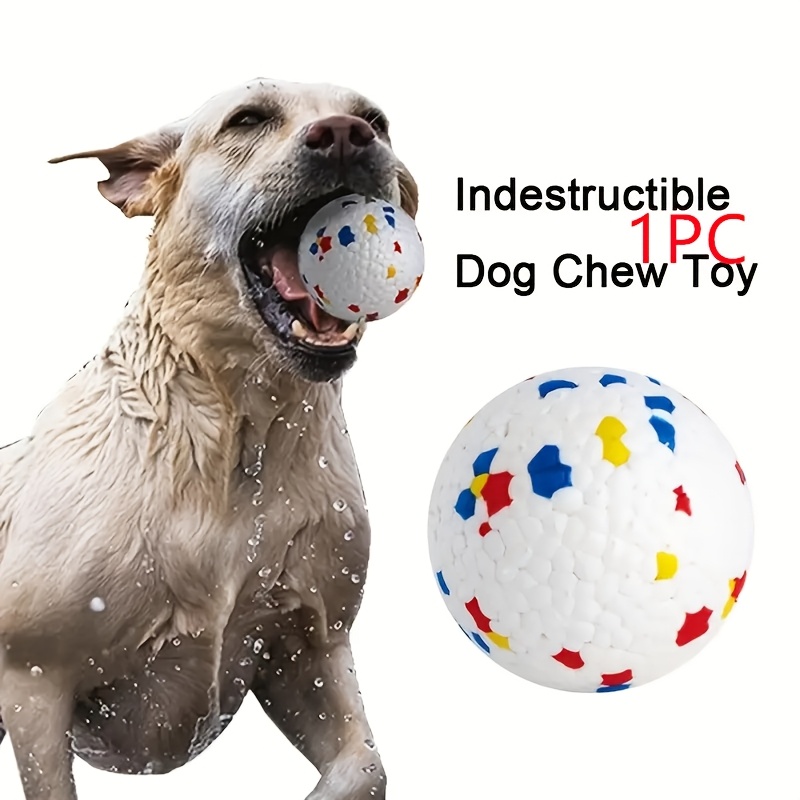 TEMU 1pc/. This Heavy-duty Bite-resistant Dog Toy Ball Is That Love Aggressive Chewing. The Sturdy And Durable Interactive Pet Ball Offers And Daily