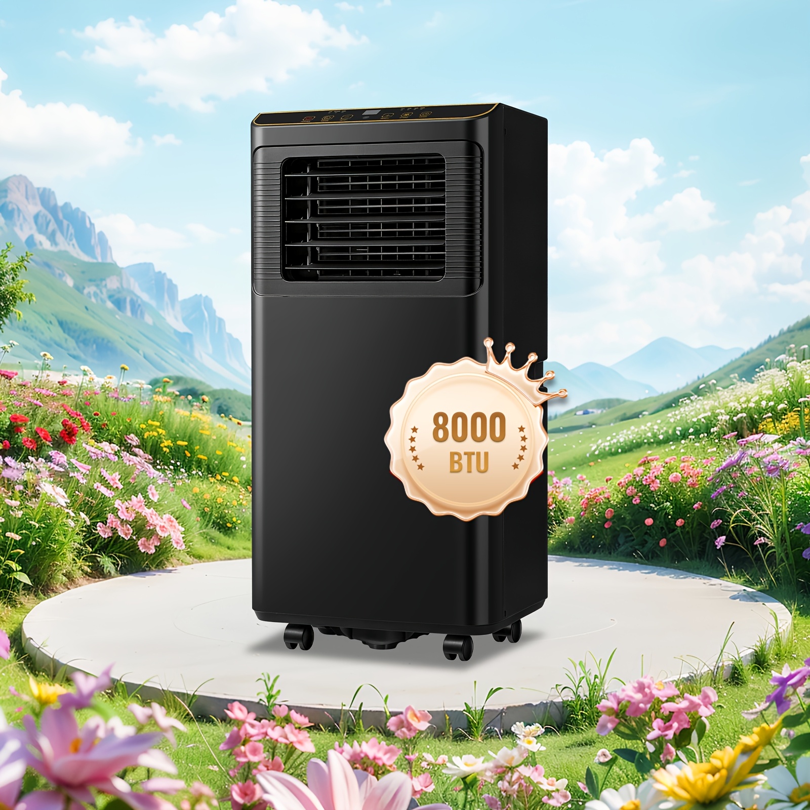 [Portable 3-In-1 AC] 8000 BTU Portable AC Unit (44...