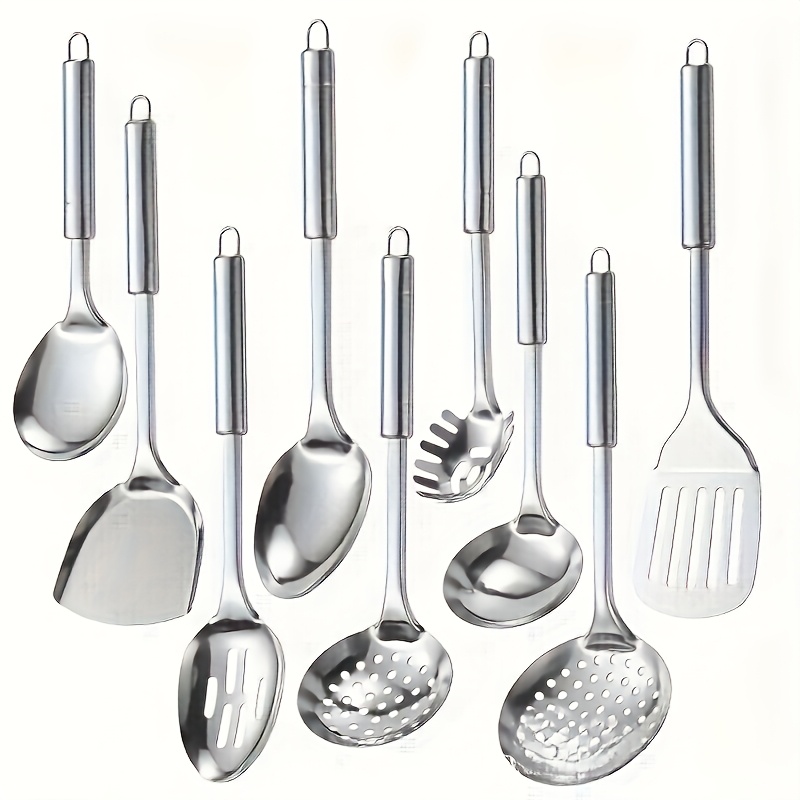 Shaon 9pcs Modern Stainless Steel Cookware Set - Anti Stick, Easy To Wash, Easy To Store - Perfect For And Cooking Enthusiasts