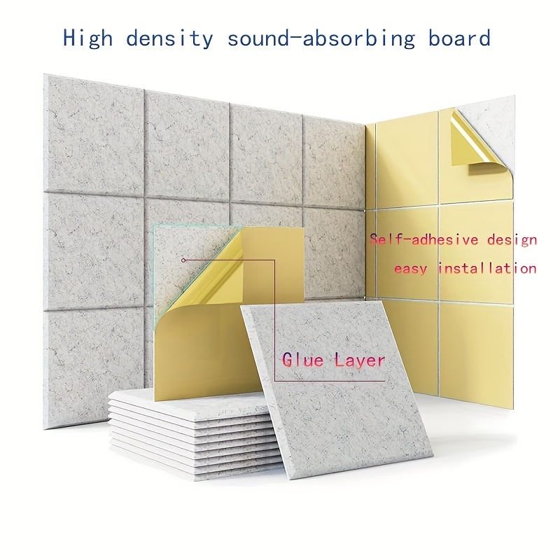 Panel acústico absorbente de sonido 422-48x24x2 - 8 pies cuadrados