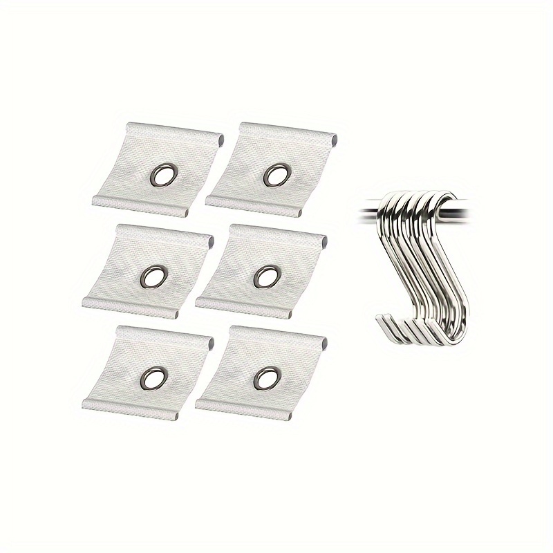 TEMU 12pcs Stainless Steel Rv Awning Hooks - Fits Pipe Eyelets, Caravans & Accessories Rv Awnings Accessories