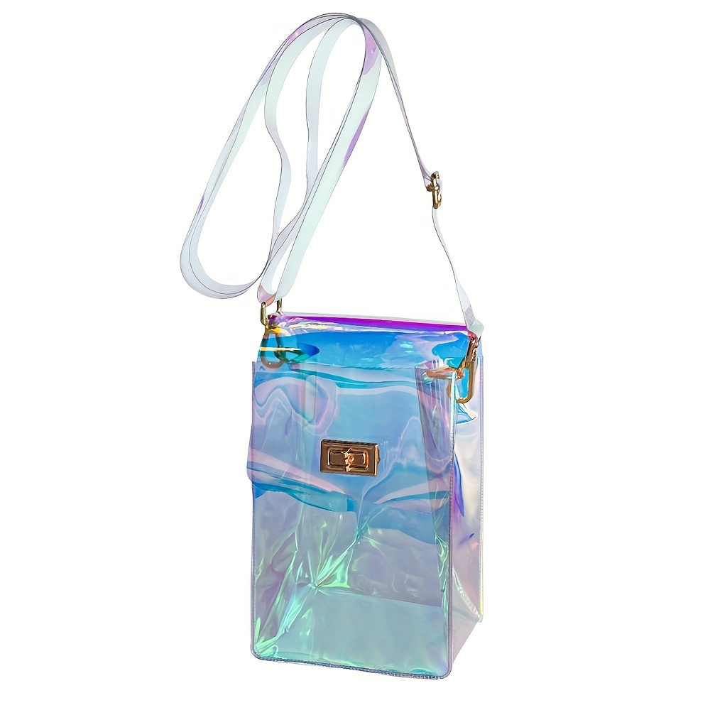 Like Dreams Clear Holographic Purse Like Dreams Large Clear Tote