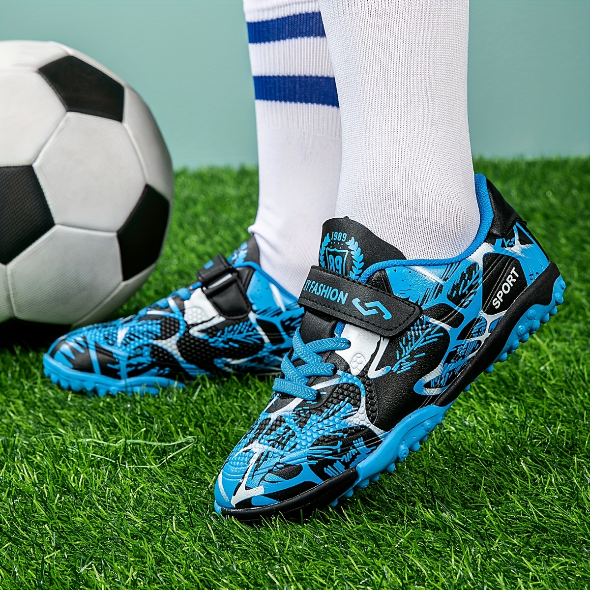 kids youth soccer cleats lightweight football Temu