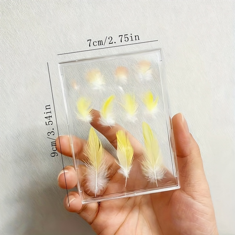 Pet Bird Feather Keepsake Display Box, High-Definition Transparent - Elegant Memorial Box to Preserve the Warmth of Your Pet. Suitable for Budgerigars, Cockatiels, Lovebirds, and Various Other Bird Feather Collections. A Durable Frame for Bird