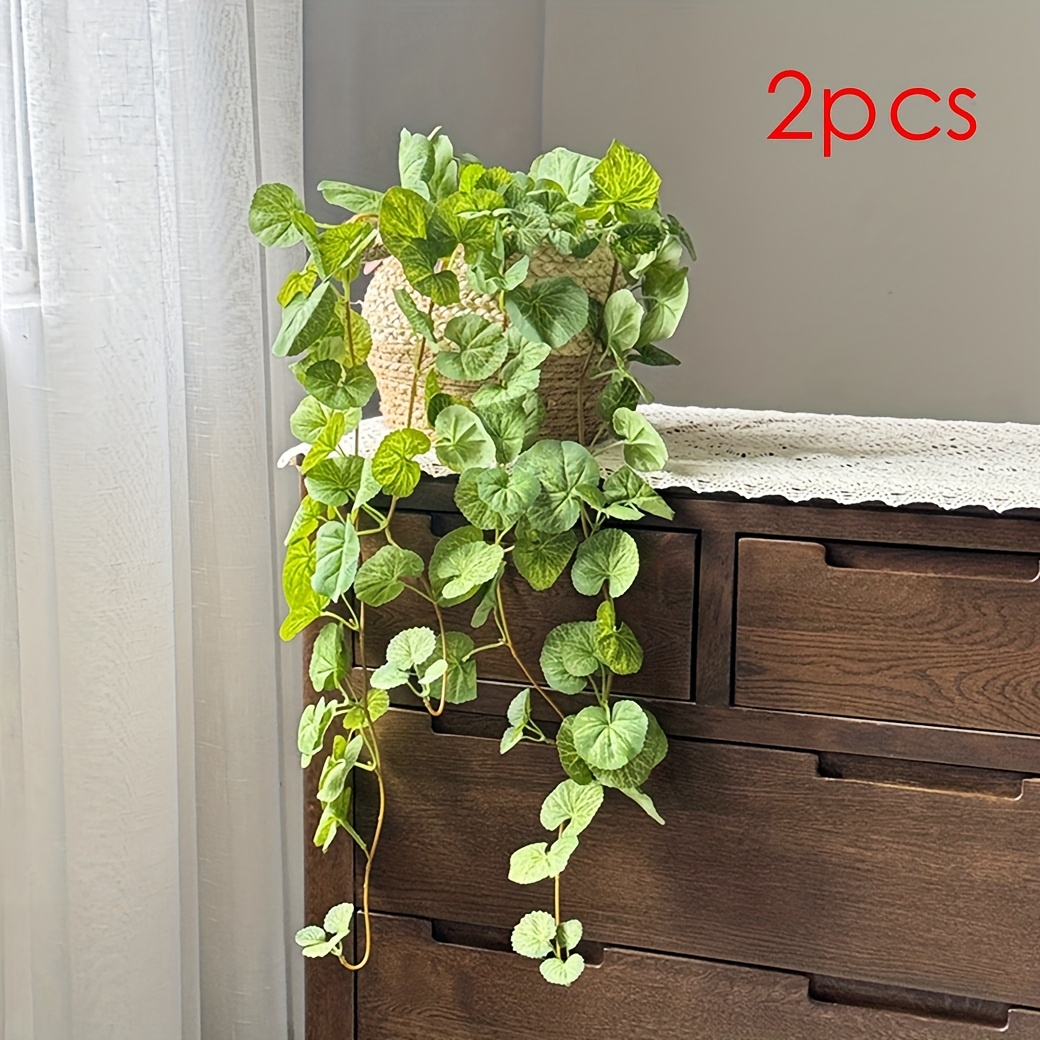 2pcs 35.43in Simulation Ivy Plant Wall Decoration Wall Simulation Plant Wall Hanging