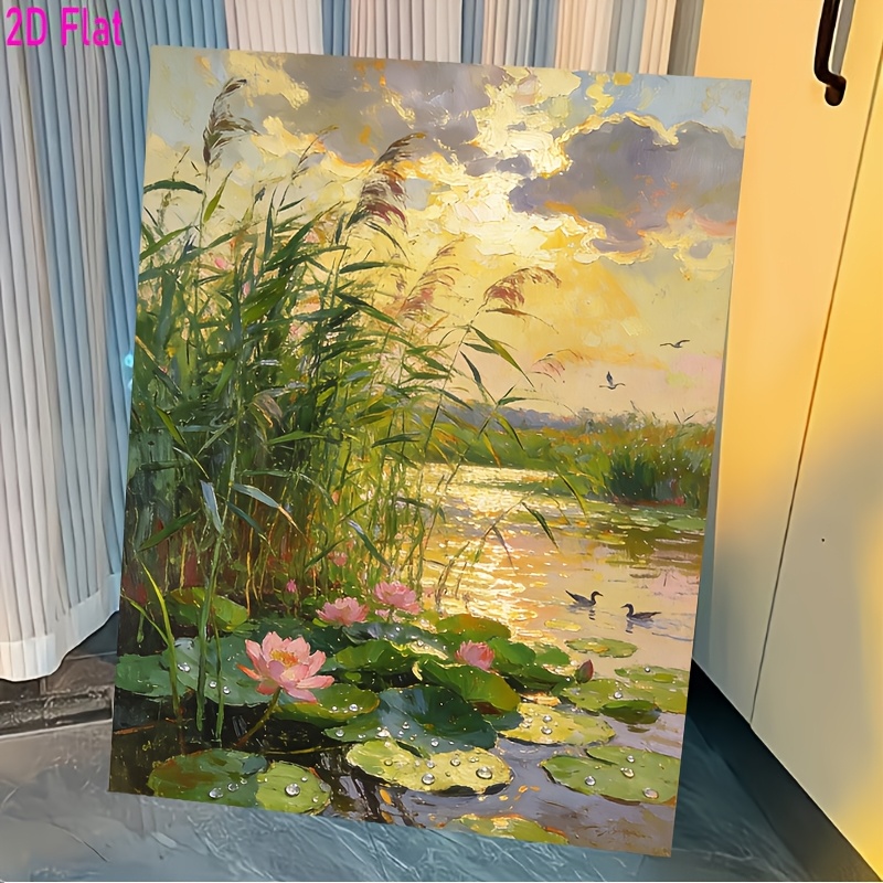 item picture professional art use 2d flat 1 set of   diy paint by numbers kit     in     acrylic paints canvas 3 paintbrushes and instructions 40x50cm 16x20inch unframed 2d flat
