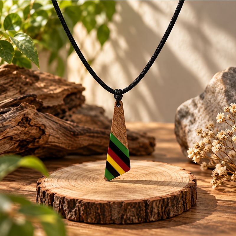 Vintage Ethnic Style Double-Layer Wooden Bead Necklace