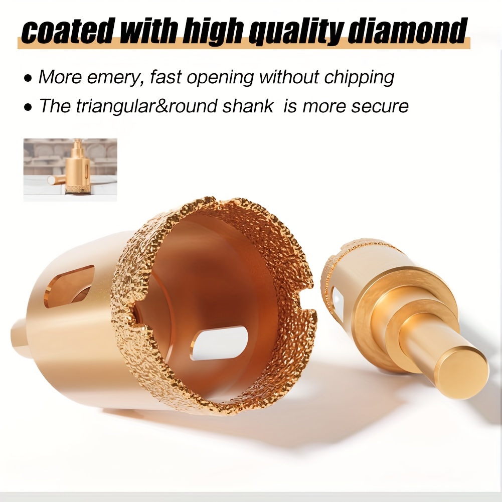 set of 12 diamond drill bits for glass marble and stone   a   kit ranging from 6 to   along with hand tools for   and ceramic details 2