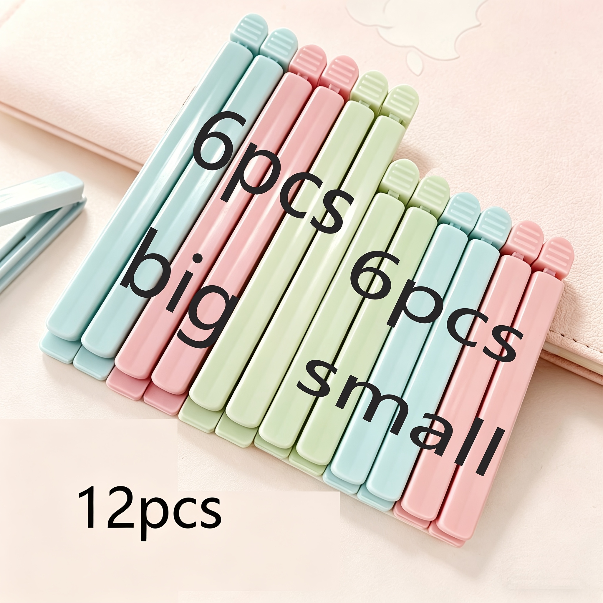 12pcs Sealing Clips, Clips, Food Sealing Clips, Household Food Freshness Clips, Tea Sealing Tool, Moisture-proof