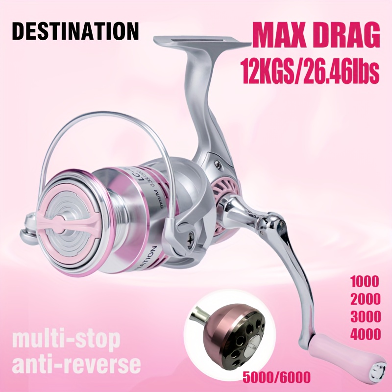 broken pink fishing reels Pink Spinning Fishing Reel