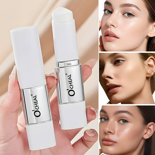 2 in 1 color changing foundation stick 3 color foundation stick with brush waterproof sweatproof buildable coverage light dark long lasting wear light beige natural hydrated nude look multi functional foundation