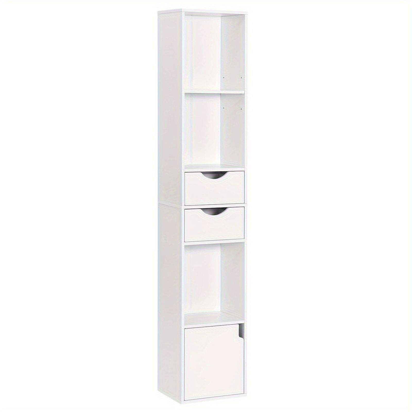 Image of 1pc Office Bookshelf, Vertical Bookshelf With Drawers, Bookshelf With Doors, Office Bookshelf, Office Supplies, Storage For Office Conference Room Office