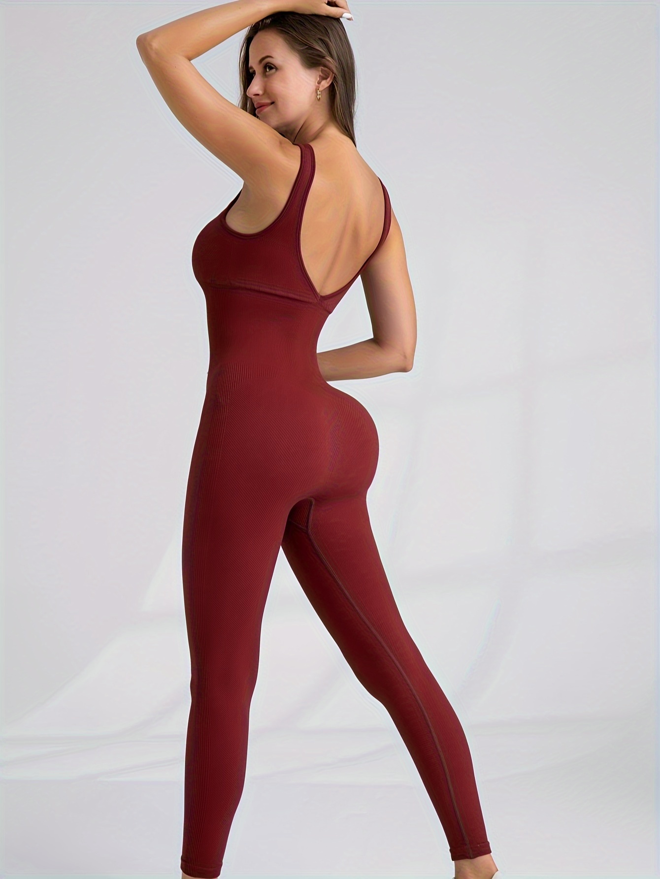 Sport Red Jumpsuit – Designed for Fitness