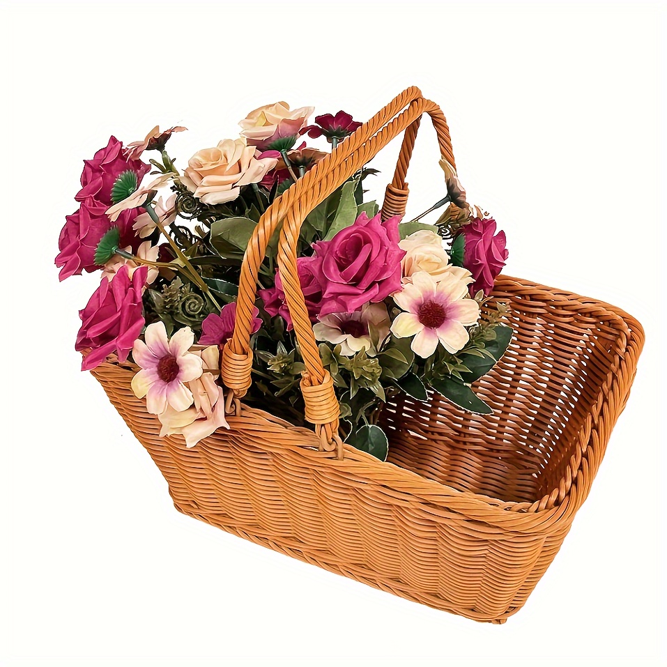 Woven Flower Basket Small Wicker Baskets Crafts Candy - Temu Germany