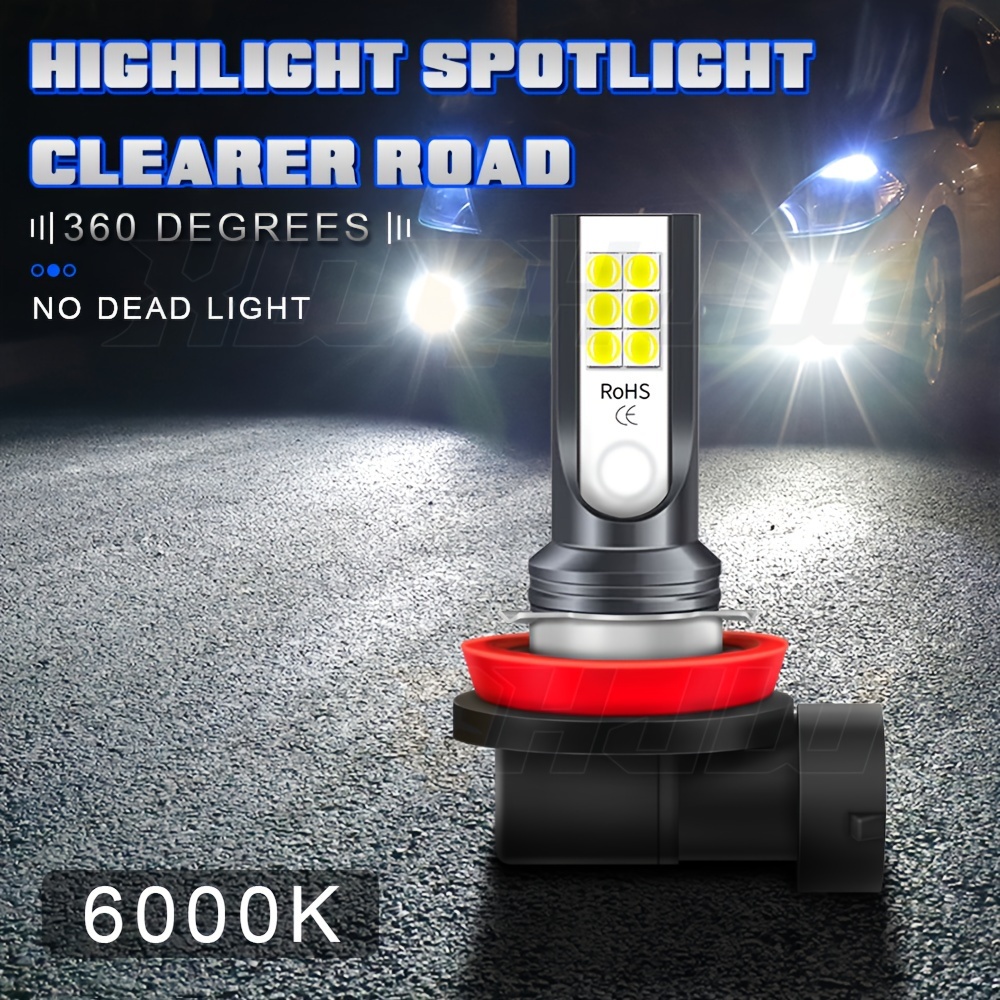 6x 6000K LED Headlight & Fog Light Bulb Combo Kit For BMW 328i 2007-2016 (H7/H11)