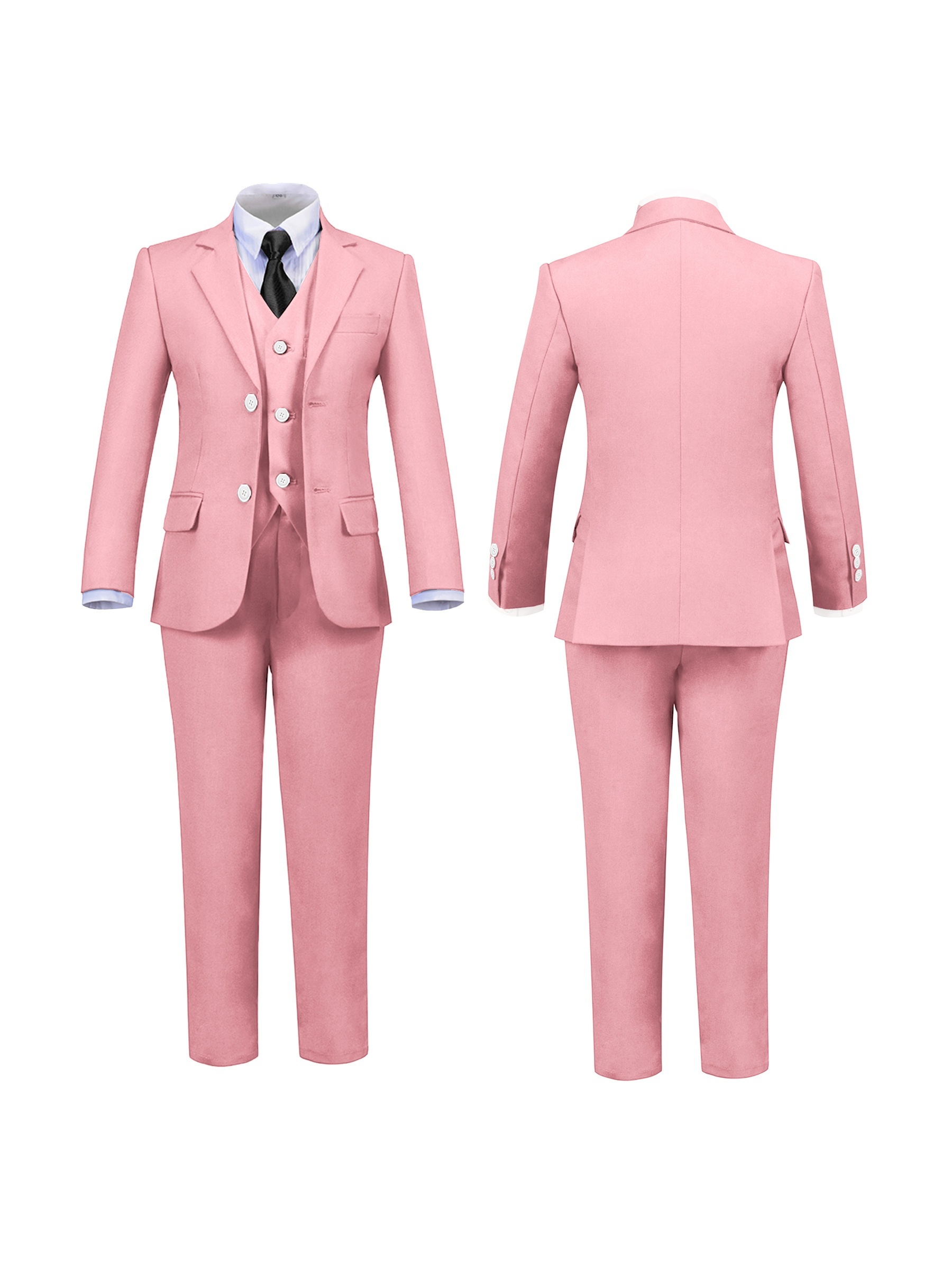 costumes garçons 5pièces veste pantalon gilet chemise Temu