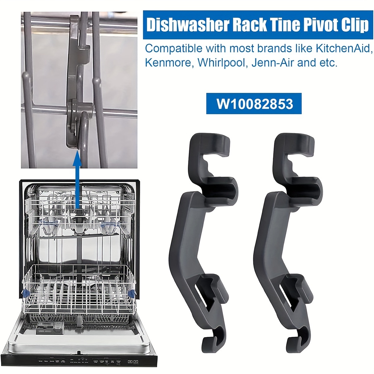 w10082853 dishwasher hub clip replacement parts Temu Australia